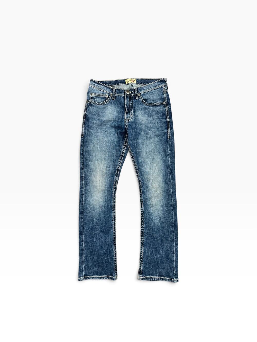 Wrangler 20X Style 42 Vintage Bootcut Jeans Blue — Size 34